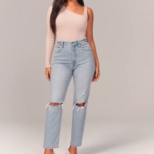 Abercrombie Curve Love Ankle Straight Jeans